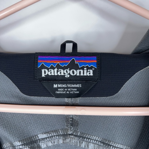 Patagonia Stretch Rainshadow Jacket Black Hooded Lightweight Men's Size Medium - Picture 7 of 11